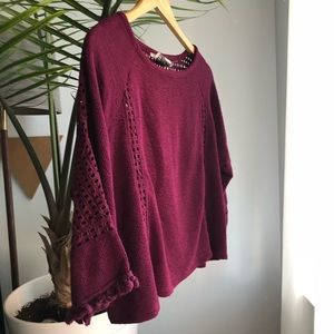 Anthropologie 3/4 sleeve crop